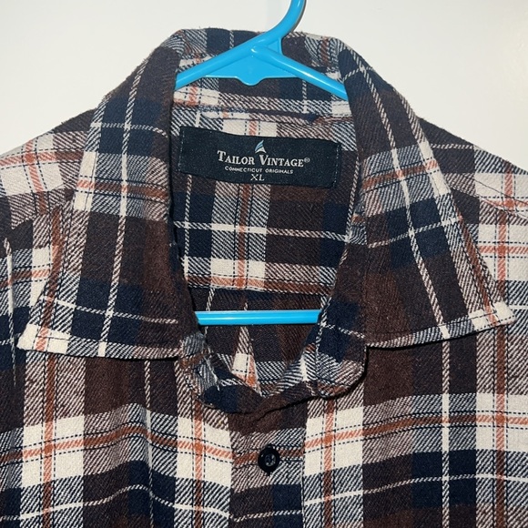 EUC XL Tailor Vintage Flannel Shirt - Picture 2 of 4